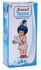 Amul Taaza Homogenised Double Toned Milk