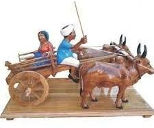 Wooden Bullock Cart Showpiece