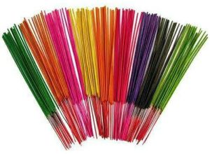 colored raw incense sticks