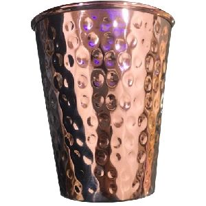 Copper Polished Lassi Glass