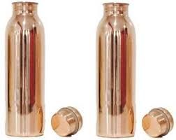 Matt Finish Multi Ring Long Copper Bottle