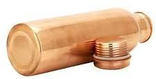 Matt Finish Multi Ring Round Copper Bottle