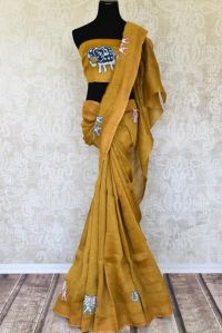 Designer Linen Sarees