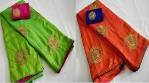 Embroidered Tussar Ghicha Sarees