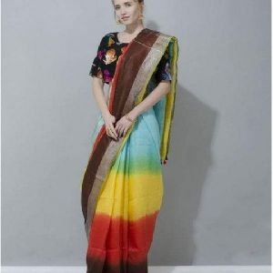 Multicolored Linen Sarees