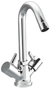 Drizzle Basin Mixer Flora Brass