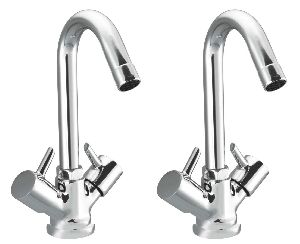 Drizzle Basin Mixer Flora Brass - Set of 2