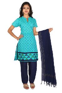 Printed Cotton Churidar Suit