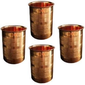 4 Piece Copper Glass Set