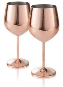 Copper Wine Glass Set