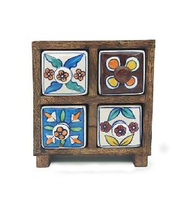 Multicolor Wooden Spice Box