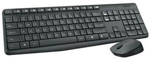 Logitech Mk235 Wireless Keyboard Mouse Combo-Black