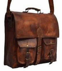 Boys Leather School Bag