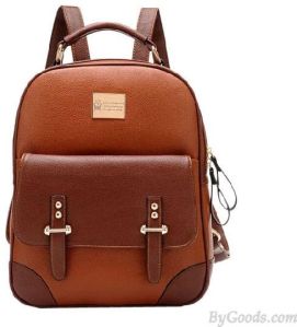 Girls Leather School Bag