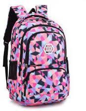 Girls Printed School Bag