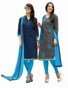 Gray Colored Combo Pack Salwar Suit.