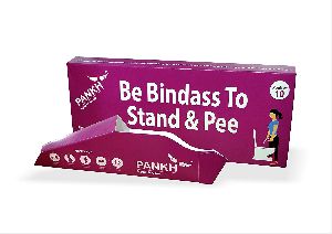 PANKH Hygienic Udaan - Disposable & Easy to Use STAND & PEE Female Urination Device - 10 Funnels
