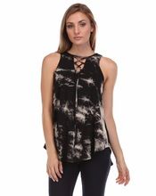 Dye Sleeveless Summer Casual Tops