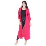 Desi Beats Women 3/4 Sleeve Length Fuschia Shrug