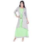 Full Length Green Anarkali Kurta