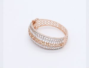 Rose Gold Fancy CZ Bracelet For All Occasion