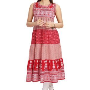 Cotton Kalidaar Long Kurti