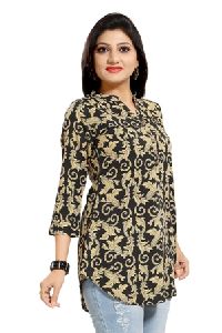 Printed Short Tunic Top For Women