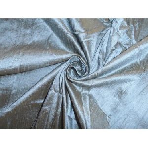 PURE SILK DUPIONI FABRIC LIGHT BLUE