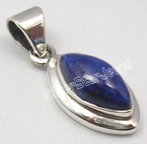 925 Silver GENUINE LAPIS Pendant