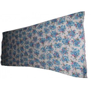 COTTON FLOWER PRINT SCARF