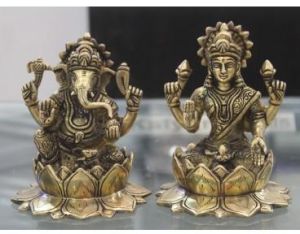 brass laxmi statues