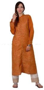 GOLD BLOCK PRINT KURTA