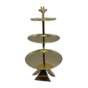 Gold Plated Wedding Cake Stand