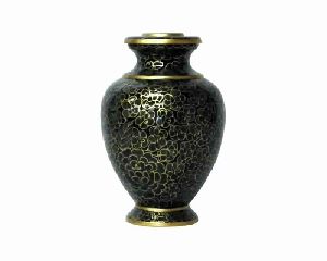 Green Color Forest Printed Cremation Urn
