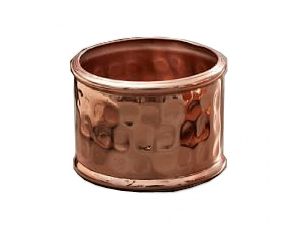 Hammered Copper Napkin ring