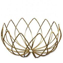 Lotus Shaped Iron Wire Fruit Bowl