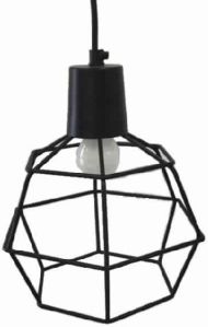 Metal Wire Diamond Wire Cage Pendant Light