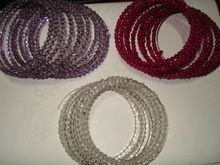 Beaded Spiral Wire bracelets