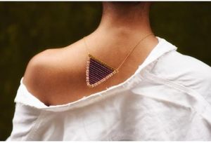 Garnet Triangle necklace