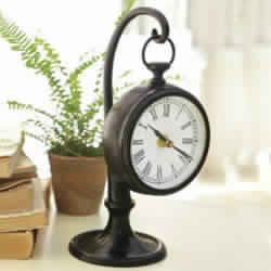 Aluminum Round Table CLock