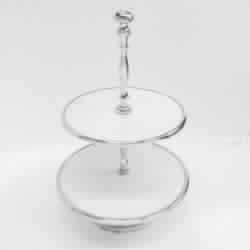 Round Shape 2 Tier Metal Cake Stand