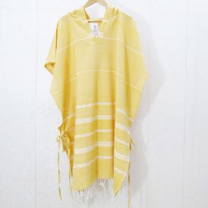 Yarn Dyed Hooded Poncho Beach Towel