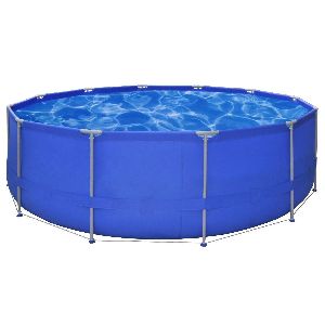 HomeSwet - Above Ground Swimming Pool Steel Frame Round 15' x 4'