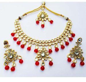 Gold Plated Wedding Style Handmade Necklace Jewelry set