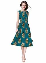 Green Satin Party Wear Printed Kurti