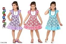 hot kids girls cotton Frock.