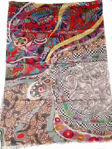 Silk Modal Digital Print Shawls