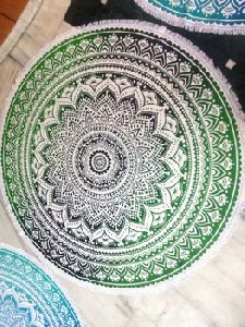 indian mandala tapestry round table cover