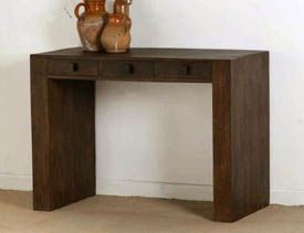 Mantis Dark Solid Mango Dressing Table/Laptop Table