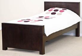 Mantis Dark Solid Mango Single Bed